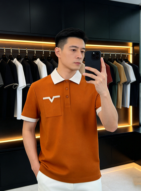 BUNERYNOBLE潮牌针织珠地短袖Polo衫2026夏季新品撞色时尚休闲男