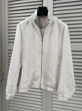 BUNERYNOBLE潮牌棉麻夹克外套2026春季新品欧货高端修身简约休闲