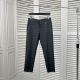 简约商务时尚 2026春季 欧货高端格子提花弹力修身 西裤 休闲1177 新品