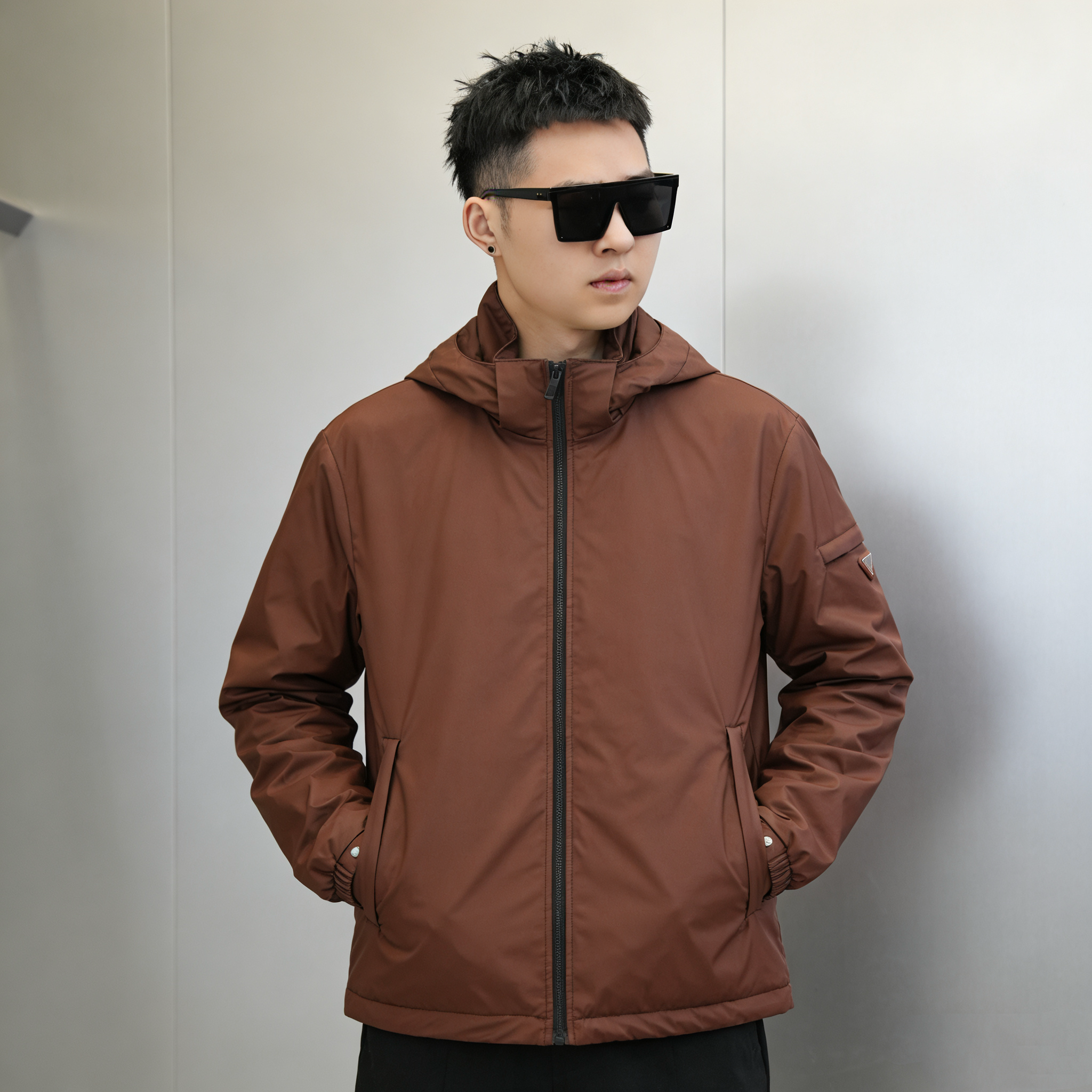 2025冬季新品连帽羽绒服夹克欧货高端修身时尚休闲90白鹅绒YR5618,男装,羽绒服,淘宝优惠券,粉丝福利购,淘宝优惠卷