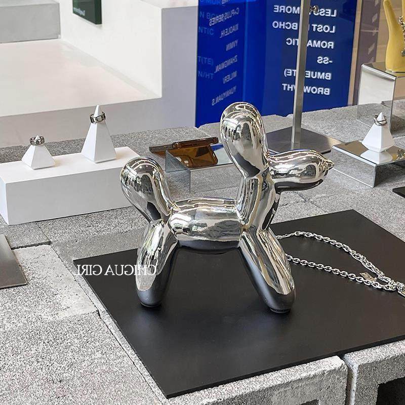 北欧轻奢创意电镀气球狗客厅家居电视柜茶几小众桌面小摆件高级感,家居饰品,装饰摆件,淘宝优惠券,粉丝福利购,淘宝优惠卷