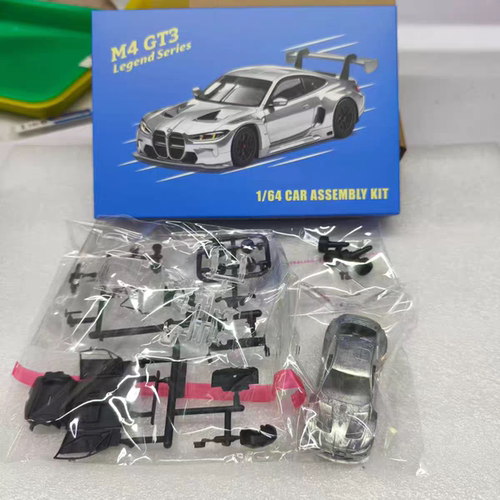 Elite Build 1:64 宝马M4 GT3 拼组改装套件合金汽车模型收藏摆件