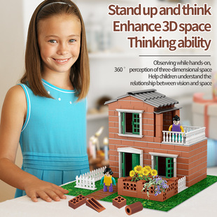 DIY Architects Build Mini Houses with Plastic Bricks