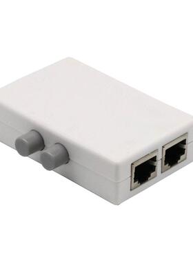 2 Port AB Manual Network Sharing Switch Box 2In1/1In2 RJ45