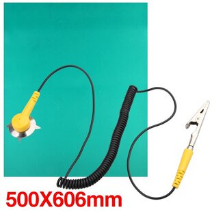 Green Desktop Antistatic ESD Grounding Mat 500x606mm + Cord