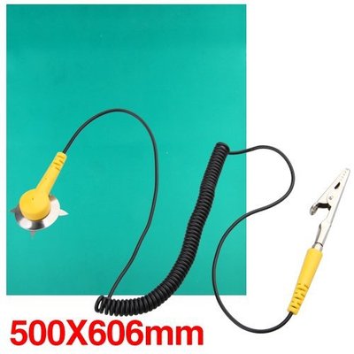 Green Desktop Antistatic ESD Grounding Mat 500x606mm + Cord