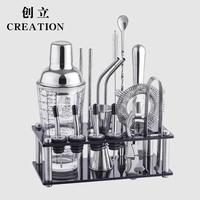 New 800ml Stainless Steel Cocktail Shaker mixing tool set thumbnail 4
