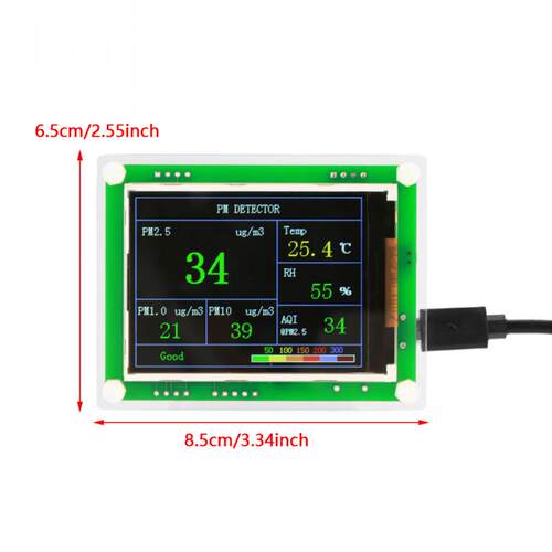 New 2.8inch  Car PM2.5 Air Quality Detector Monitor AQI