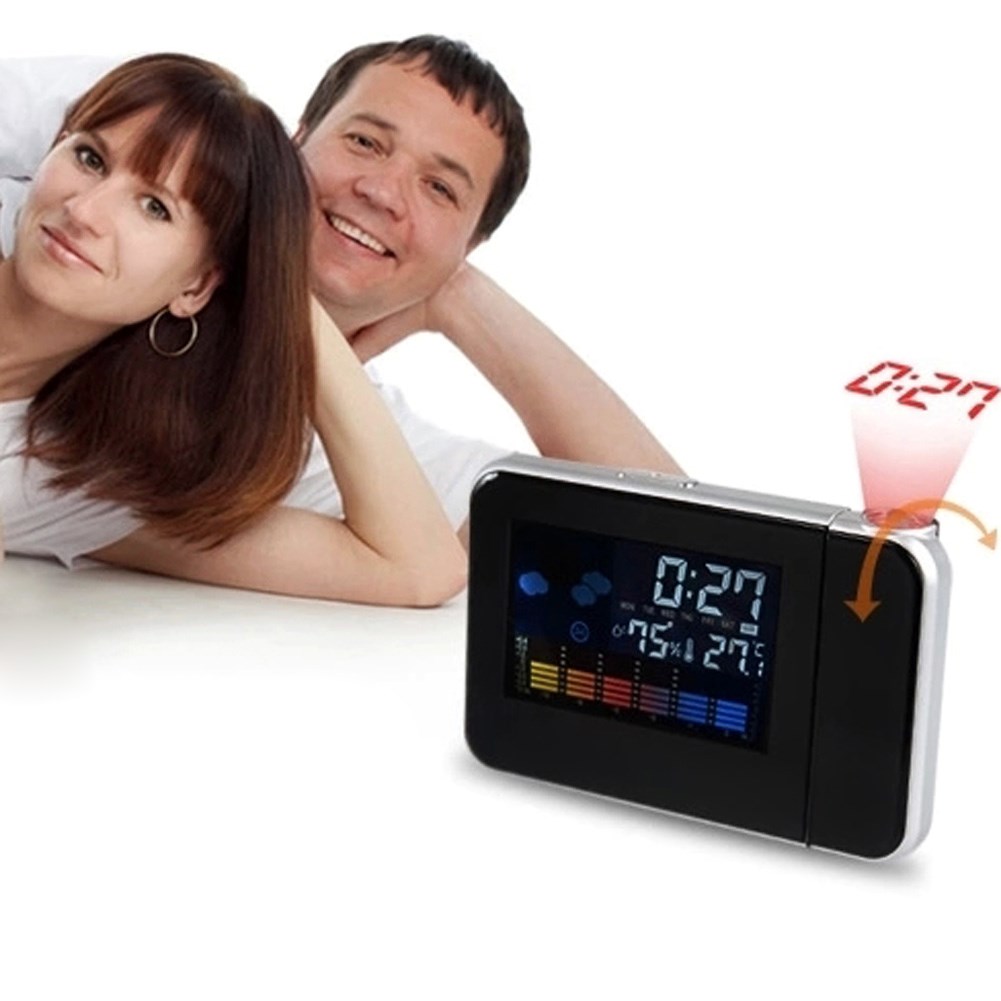 New LCD Digital LED Projector Projection Alarm Clock投影闹钟