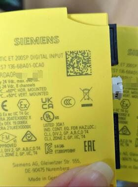 6ES7136-6BA01-0CA0  裸机99新 功