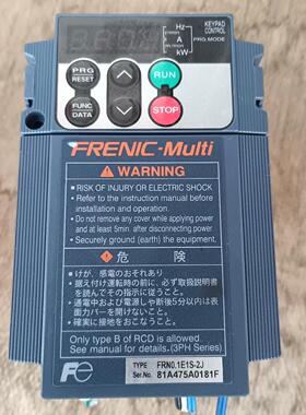 变频器FRN0.1E1S-2J 0.1KW220V实物图