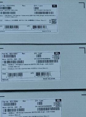 02311KNUQSFP28-100G-LR4光