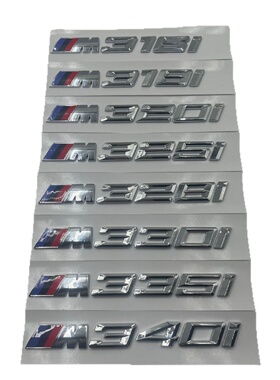 适用于宝马M320i325i328i330i335i字标尾标后车标贴叶子板侧标
