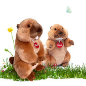 意大利trudi土拨鼠公仔Matt可爱仓鼠毛绒玩具儿童玩偶生日礼物