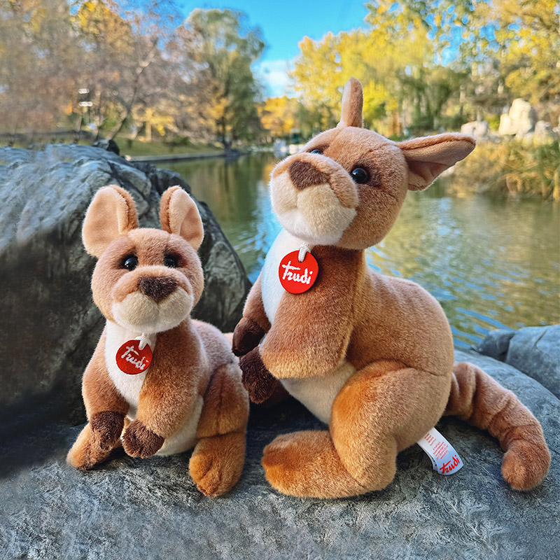 trudi袋鼠布吉袋鼠毛绒玩具公仔