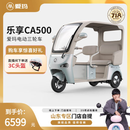 【河北山东区域本地化门店自提】爱玛乐享CA500电动三轮车
