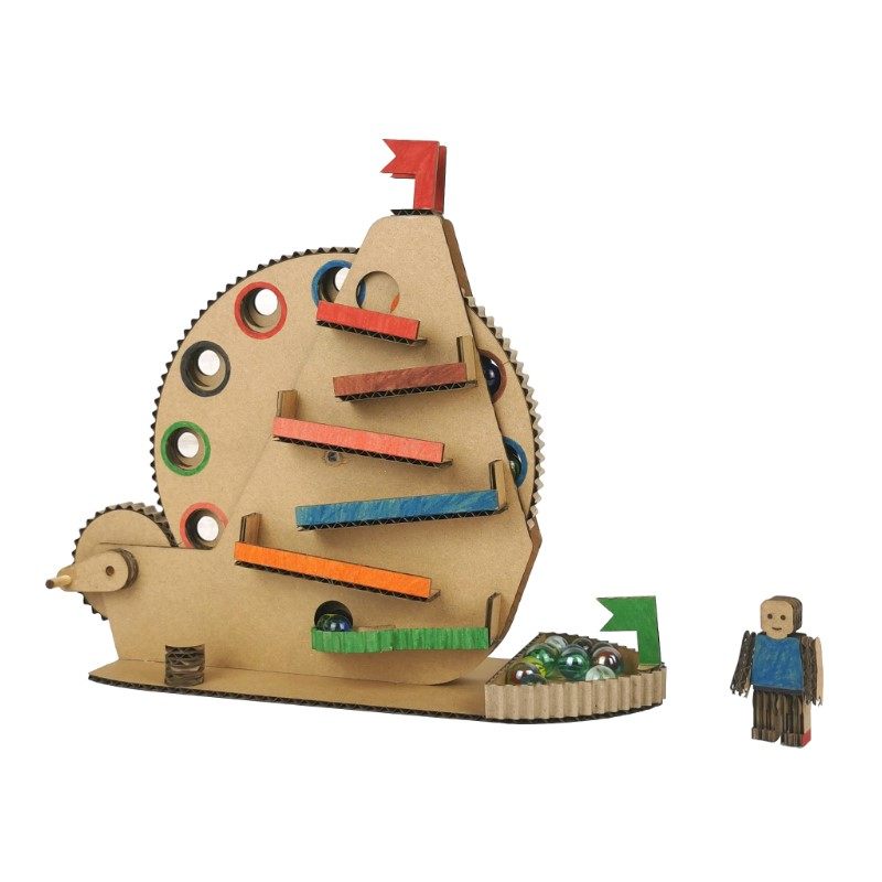 滚珠轨道幼儿园自制玩教具手工制作业diy材料包 益智科学区域区角