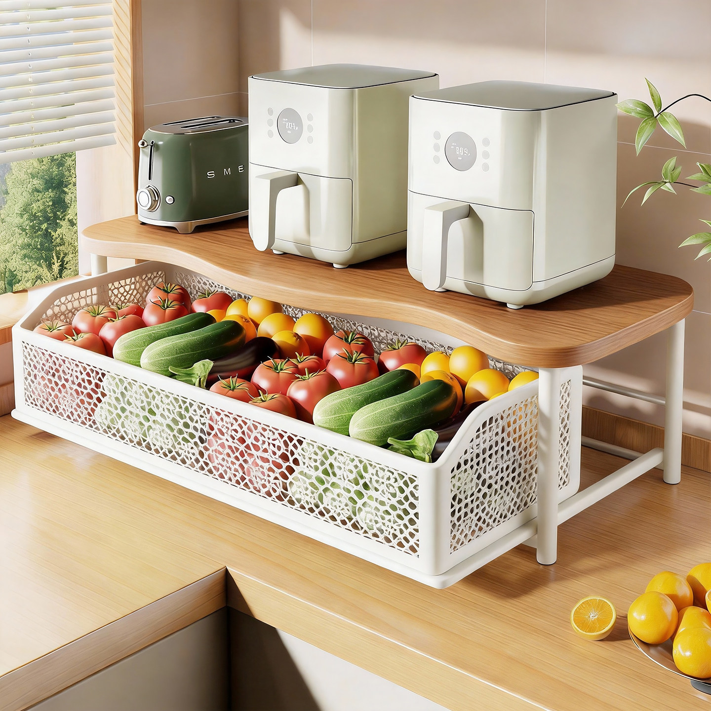 微波炉放置架厨房多层烤箱电饭煲置物架家用抽拉式厨具调料收纳架,厨房/烹饪用具,微波炉置物架,淘宝优惠券,粉丝福利购,淘宝优惠卷