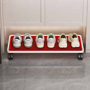 鞋柜踢脚抽玄关柜下鞋子收纳架可移动托盘置物架鞋柜底下放鞋架子