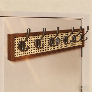 衣帽挂钩客厅门后挂衣架玄关围巾丝巾收纳架家用手提包挂架免打孔