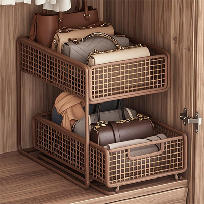 柜内放包架衣柜台面抽屉式包包