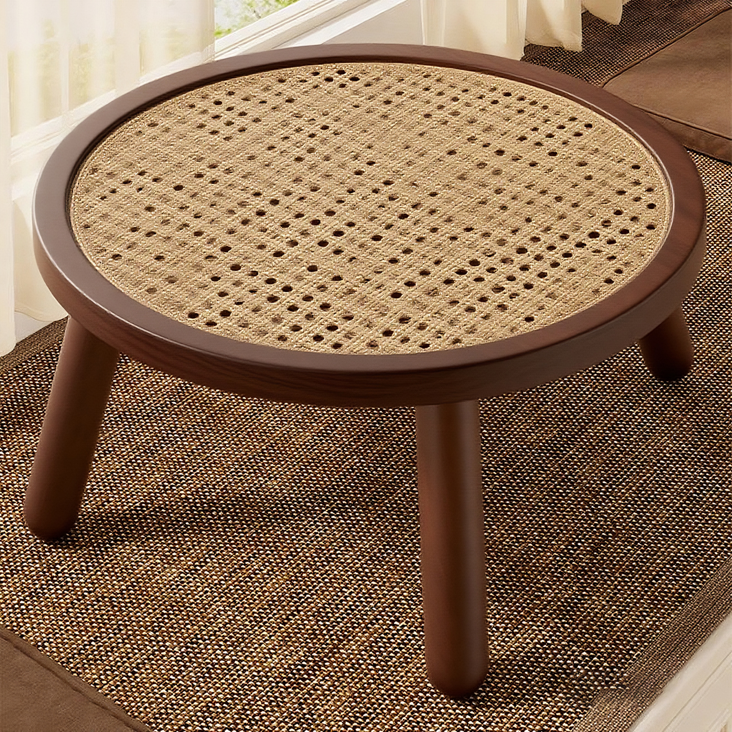 飘窗小茶几榻榻米坐地矮桌小圆桌