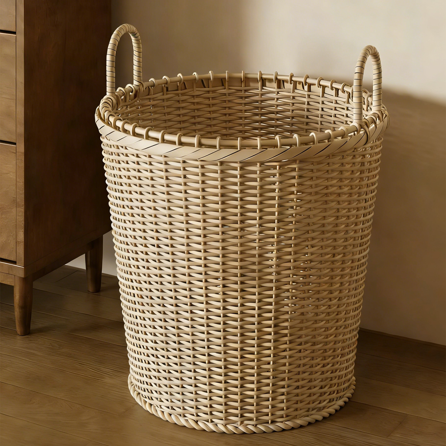 午睡毯收纳筐大容量沙发毯盖被置物篮手工编织储物架布艺收纳神器