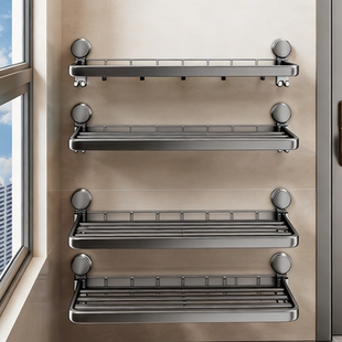 外卖置物架免打孔吸盘包裹快递托架入户玄关墙上壁挂式奶茶取餐架