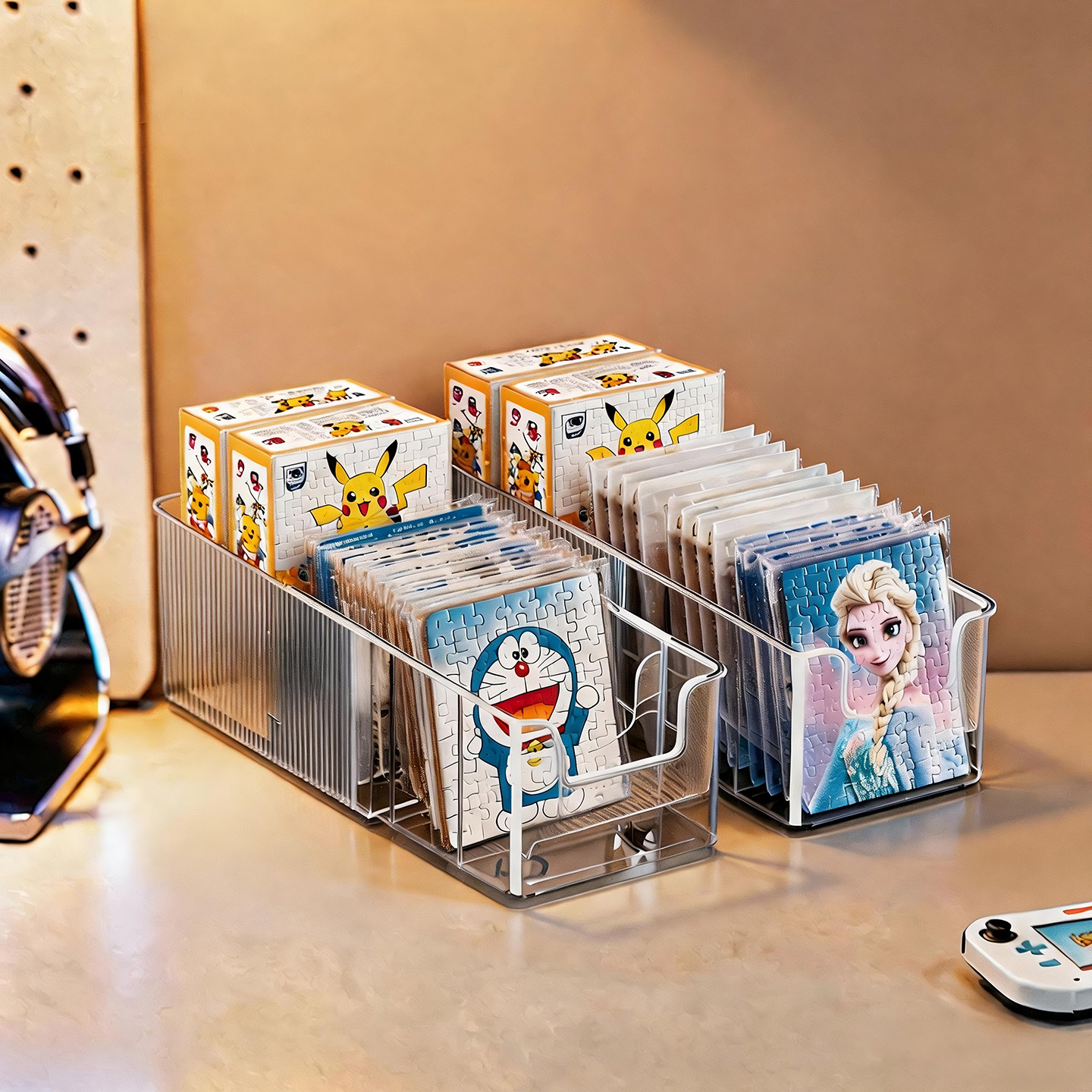 拼图收纳盒桌面拼图成品整理盒图片