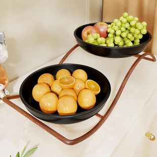 水果盘客厅高颜值瓜果糖果摆放盘茶几餐桌零食点心收纳架高档果篮