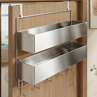 包包收纳神器入户门后透明放包架门上悬挂式包包置物架分层展示架