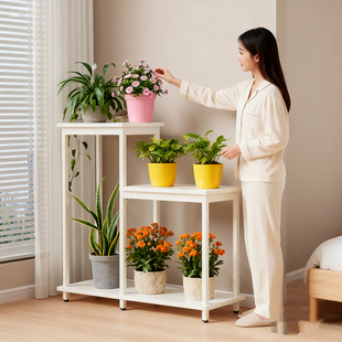 阳台花架子客厅落地式植物摆放架展示架花盆置物架户外绿植放置架