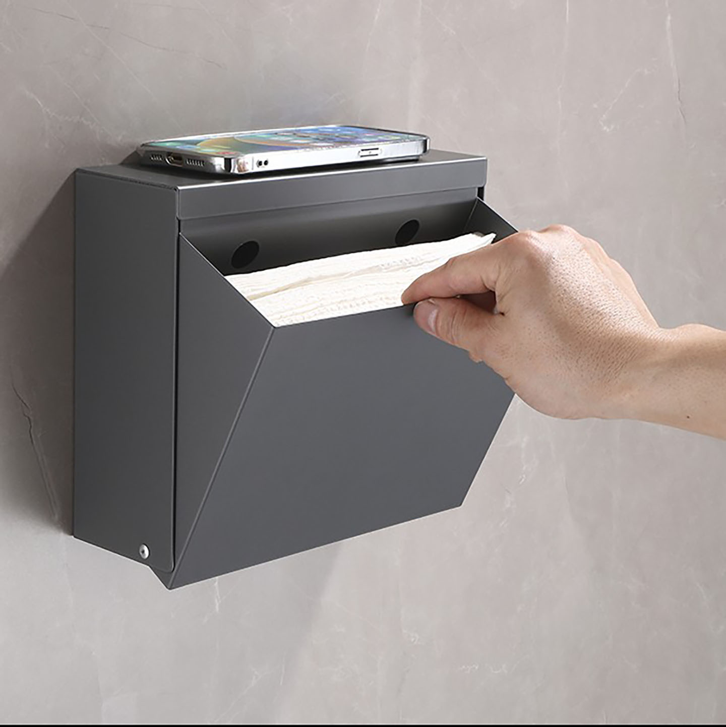 卫生间免打孔防水卷纸架