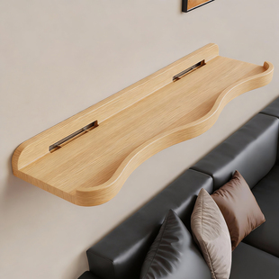 客厅电视墙投影仪置物架墙面监控摄像头收纳架免打孔路由器放置台