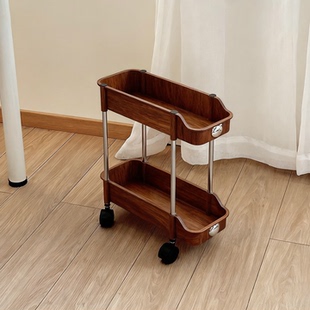 窄缝收纳柜落地带轮极窄缝隙整理柜可移动零食杂物分层超窄置物架