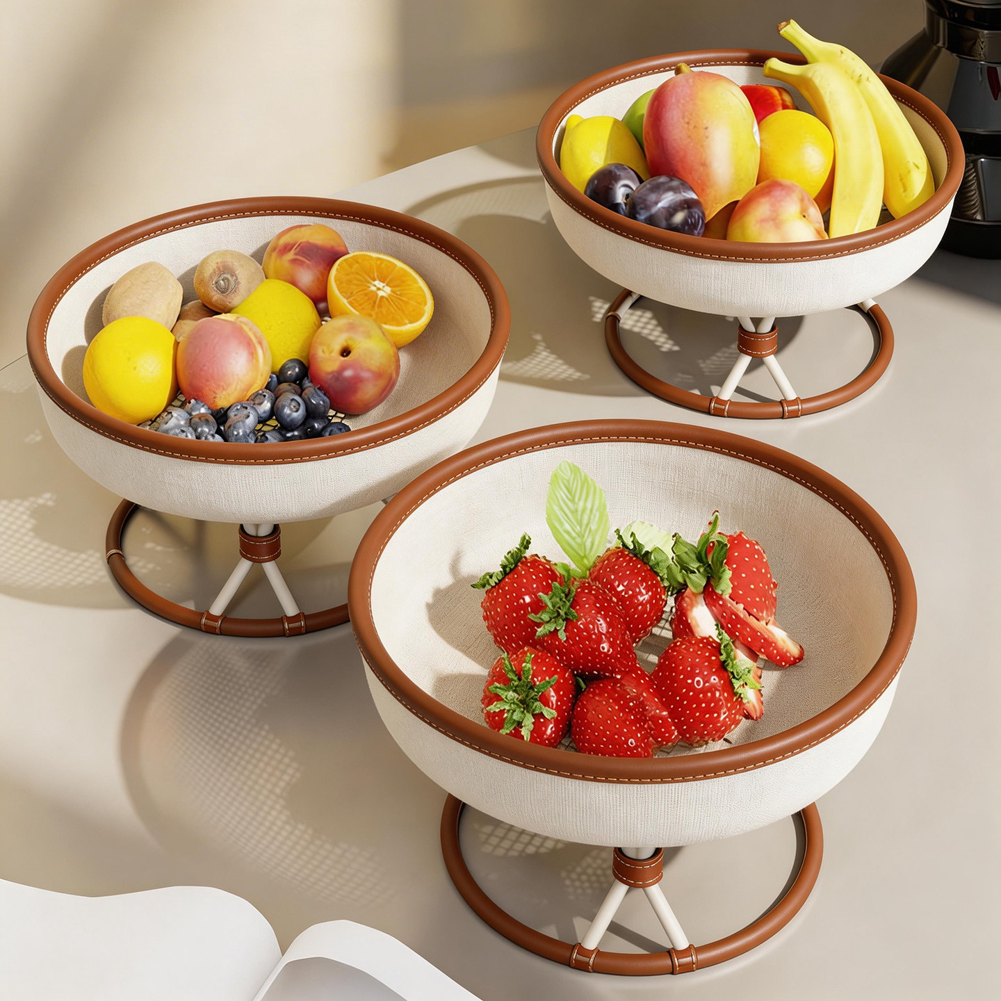 水果盘客厅茶几瓜果干果收纳点心盘餐桌桌面坚果零食糖果摆放果篮