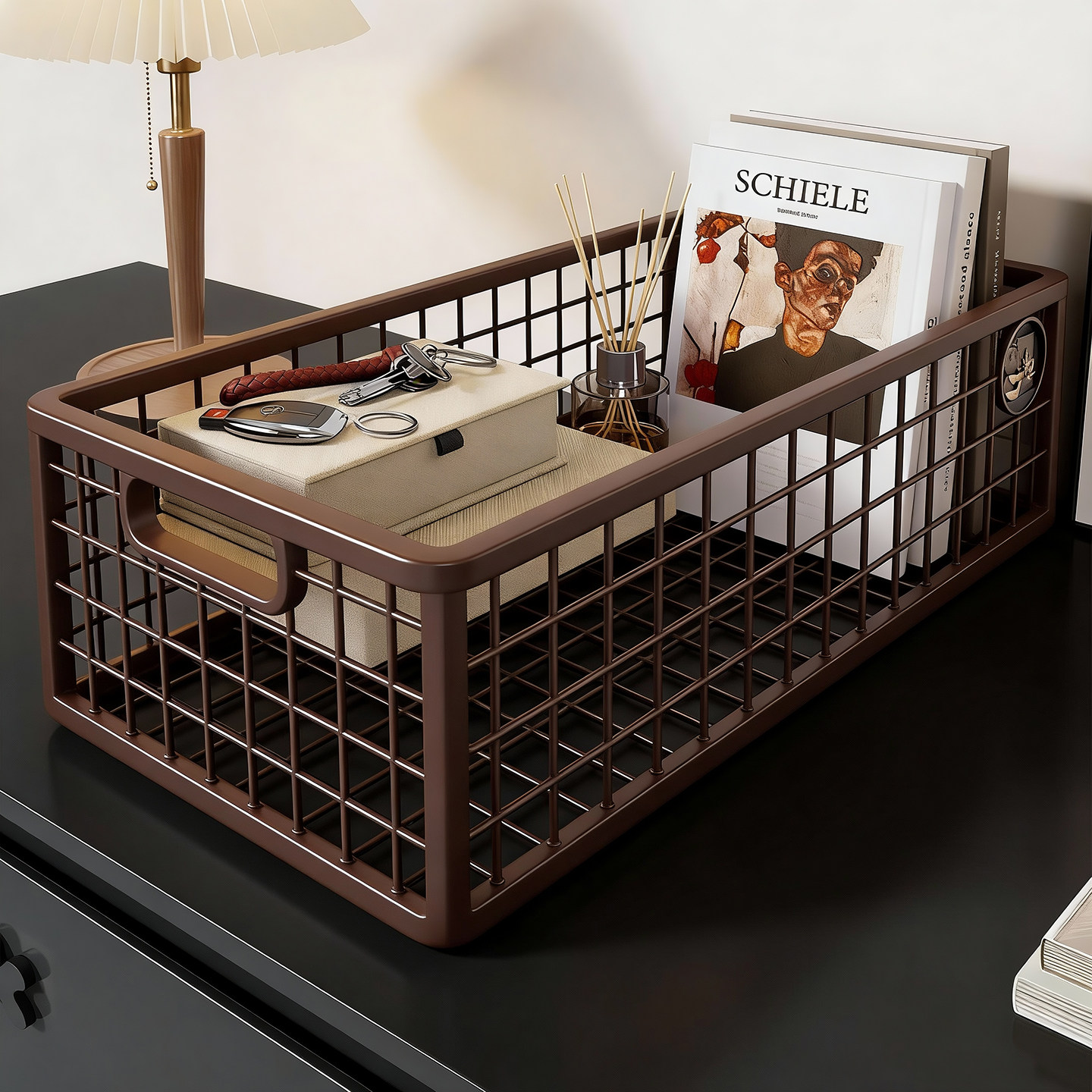 实木书架桌面书本收纳架