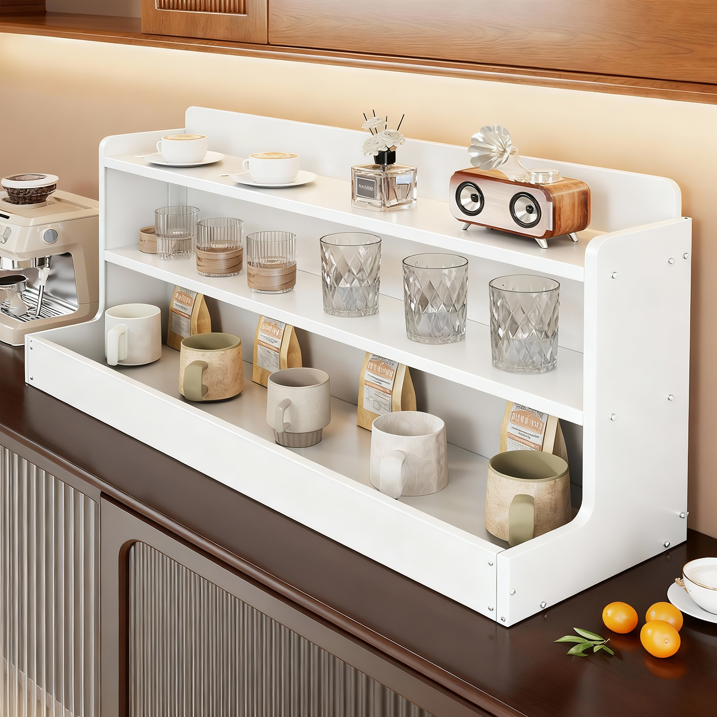 茶水间杯子置物架多层收纳展示架