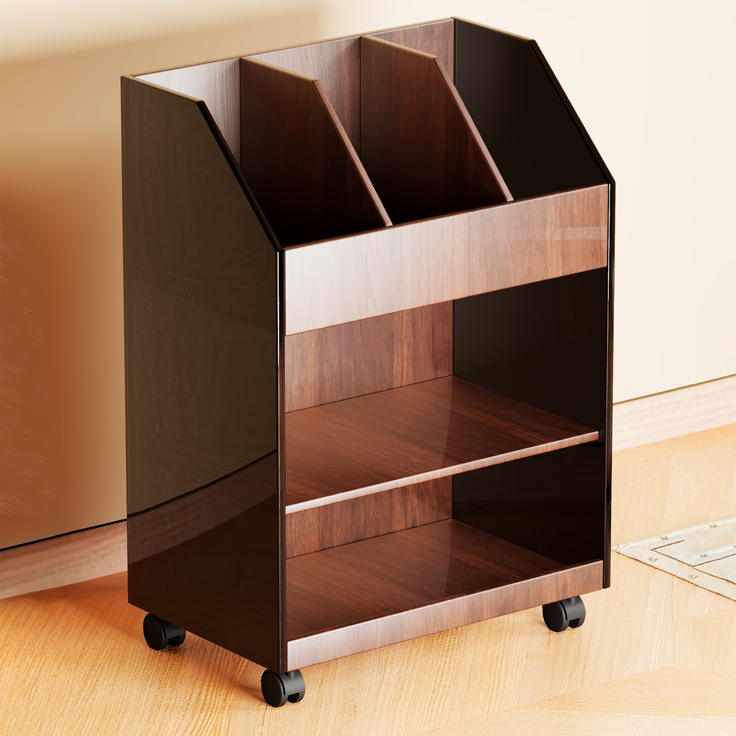 桌下书架小推车置物架分层书本摆放架家用学生课本收纳架桌边书柜,住宅家具,书架,淘宝优惠券,粉丝福利购,淘宝优惠卷