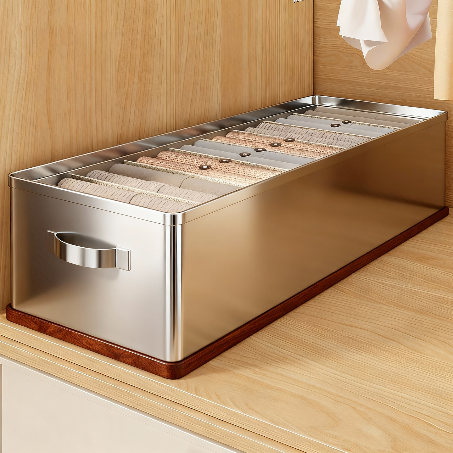 衣服收纳箱柜内夹缝抽屉式整理筐