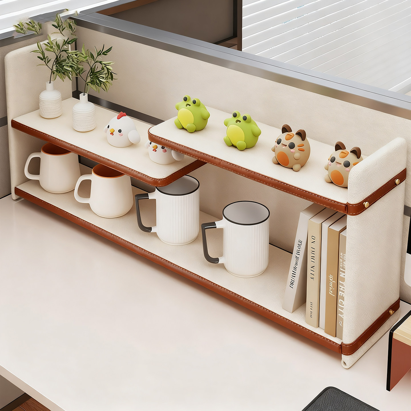 亚克力桌面置物架工位台面收纳架