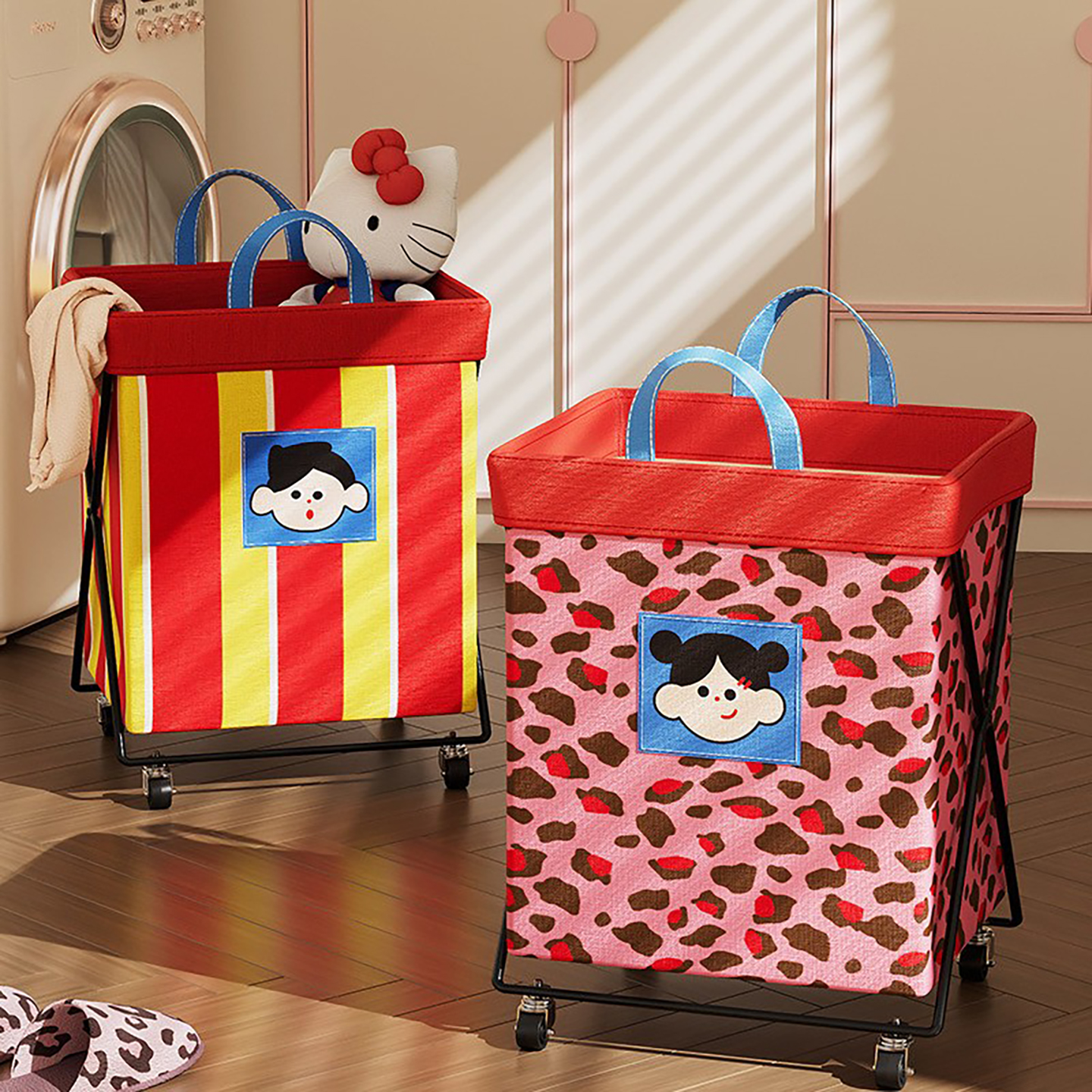 床尾隔夜衣物整理筐可折叠污衣篮