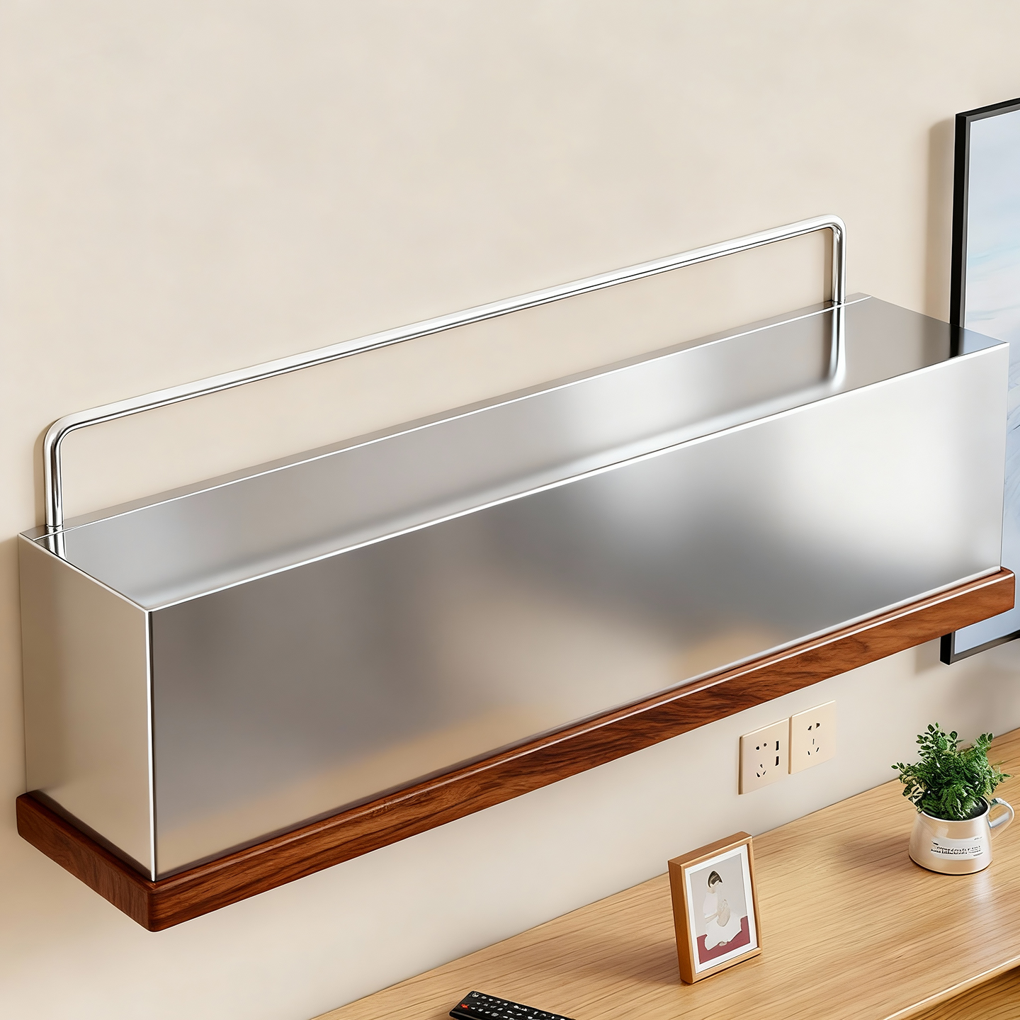 电视机顶盒WiFi整理盒插板收纳盒