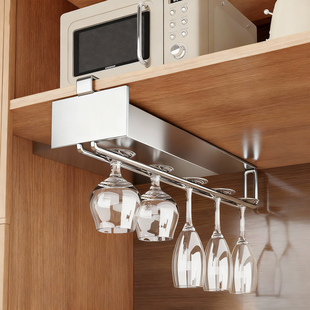 红酒杯架家用倒挂式酒杯架子高档高脚杯收纳架悬挂式葡萄酒杯挂架