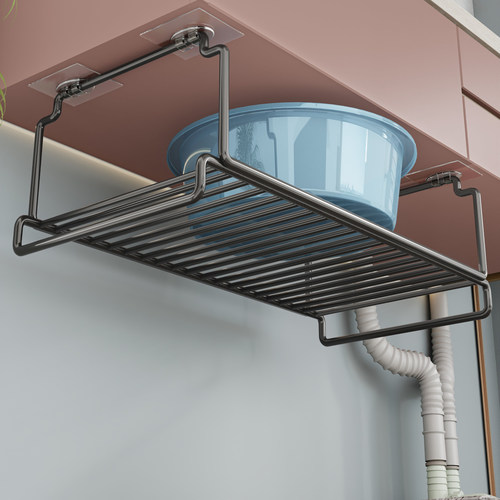 卫生间洗漱台底部悬挂脸盆架子