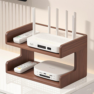 路由器置物架家用电视柜台面光猫无线WIFI放置架分层机顶盒收纳架