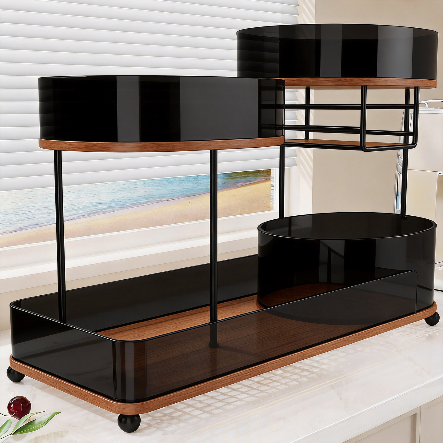 水果盘茶几桌面糖果零食点心收纳架客厅多层干果瓜果摆放盘纸巾架