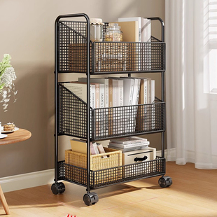 学生桌面书本收纳架放玩具的客厅靠墙壁小货架图书馆卫生间置物架