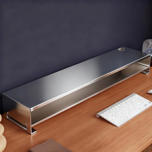 办公室工位屏幕底座抬高架桌上笔记本支架显示器垫高分层架通用电视机升高架