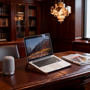 笔记本支架木质增高架电脑底座散热托架工位宿舍游戏本抬高支撑架